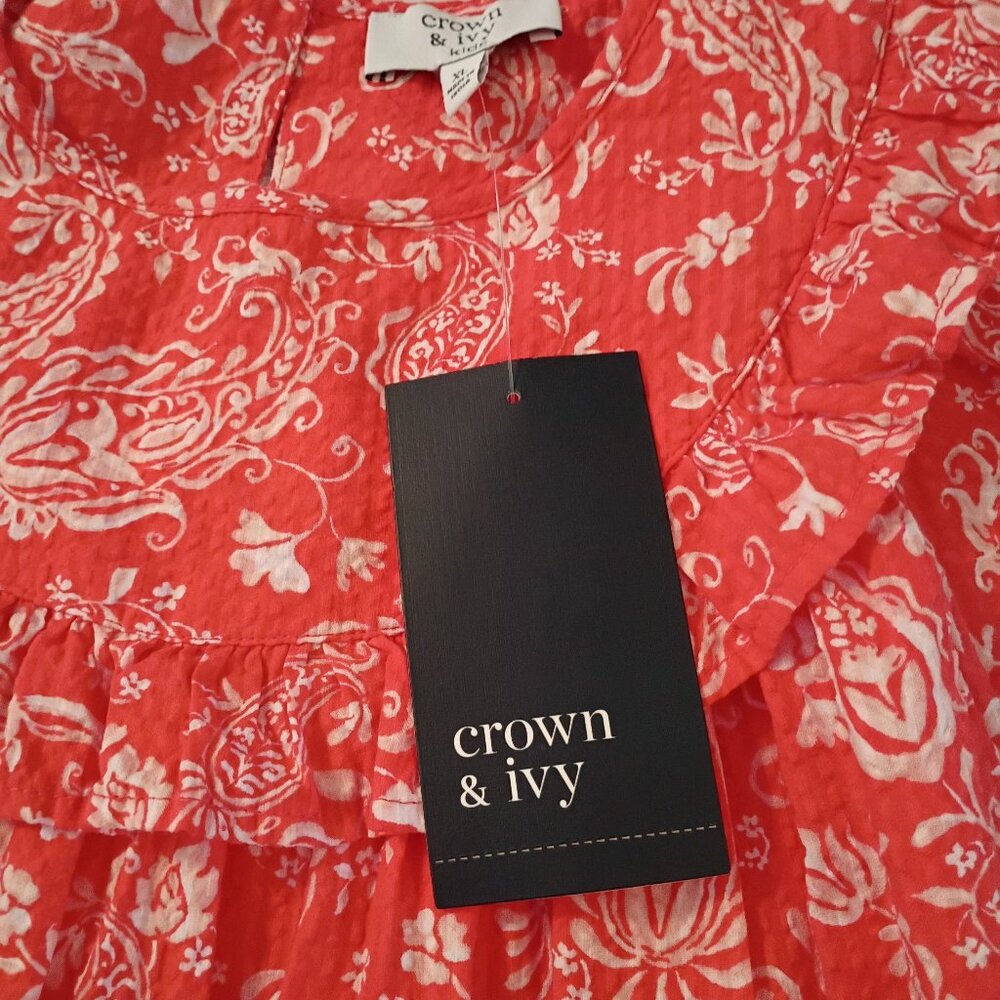 Crown & Ivy Kids Paisley Blouse